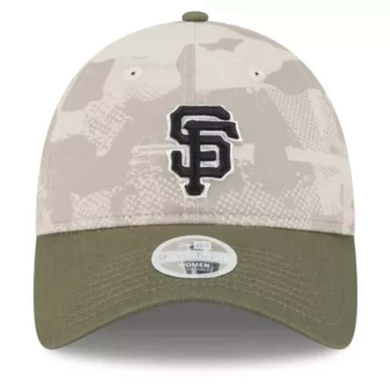 MLB Light Beige/Olive San Francisco Giants 2025 Armed Forces Day 9TWENTY Adjustable Hat