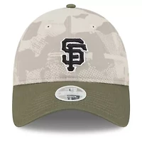 MLB Light Beige/Olive San Francisco Giants 2025 Armed Forces Day 9TWENTY Adjustable Hat
