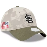 MLB Light Beige/Olive St. Louis Cardinals 2025 Armed Forces Day 9TWENTY Adjustable Hat