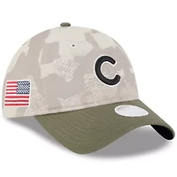 MLB Light Beige/Olive Chicago Cubs 2025 Armed Forces Day 9TWENTY Adjustable Hat