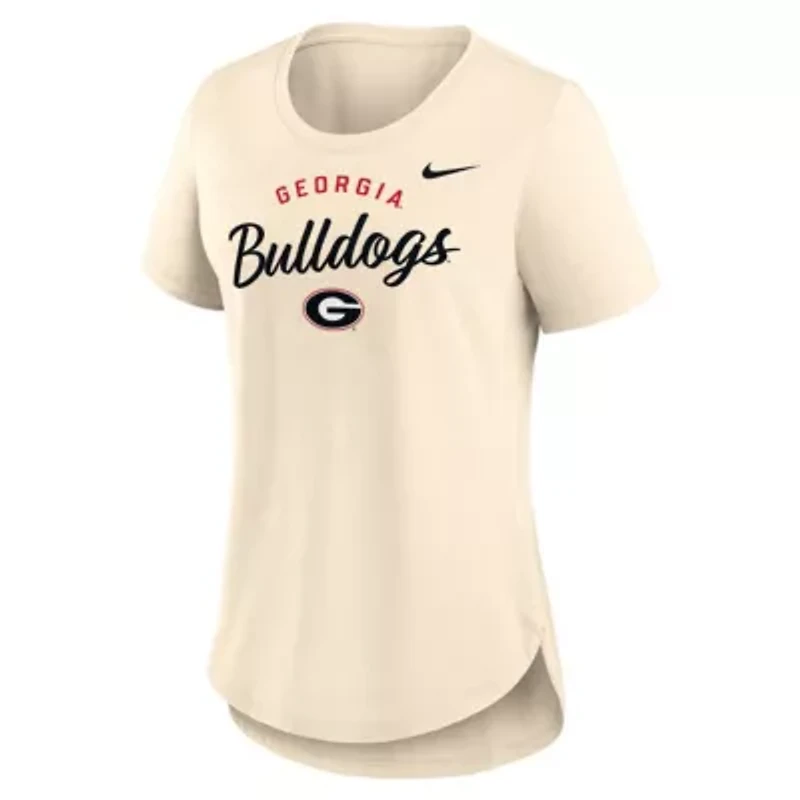 NCAA Nike Georgia Bulldogs Script Logo Tri-Blend T-Shirt