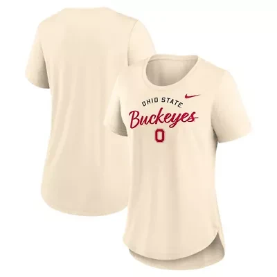 NCAA Nike Ohio State Buckeyes Script Logo Tri-Blend T-Shirt
