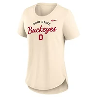 NCAA Nike Ohio State Buckeyes Script Logo Tri-Blend T-Shirt