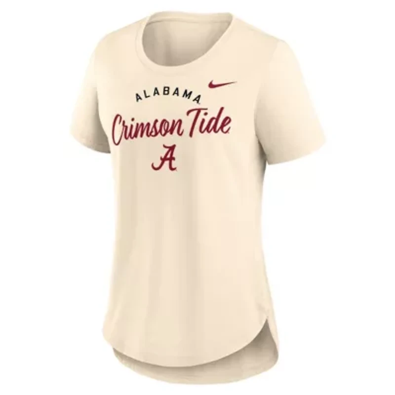 Alabama Crimson Tide NCAA Nike Script Logo Tri-Blend T-Shirt