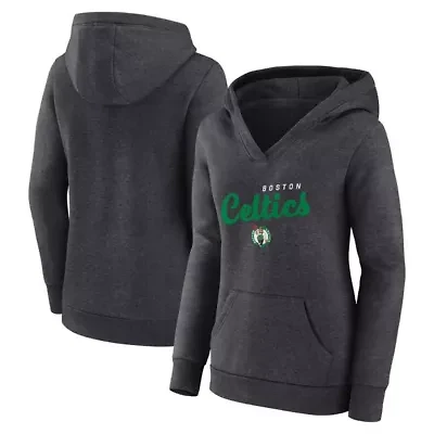 NBA Logo Athletic Boston Celtics Triumphant V-Neck Pullover Hoodie