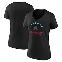 MLB Logo Athletic Arizona Diamondbacks Unrivaled V-Neck T-Shirt
