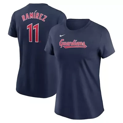MLB Nike Jose Ramirez Cleveland Guardians Fuse Name & Number T-Shirt