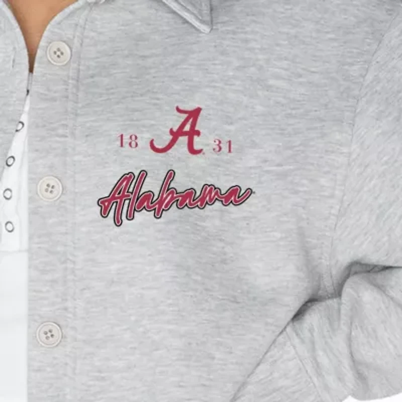 Alabama Crimson Tide NCAA Foundation Full-Button Long Sleeve Overshirt