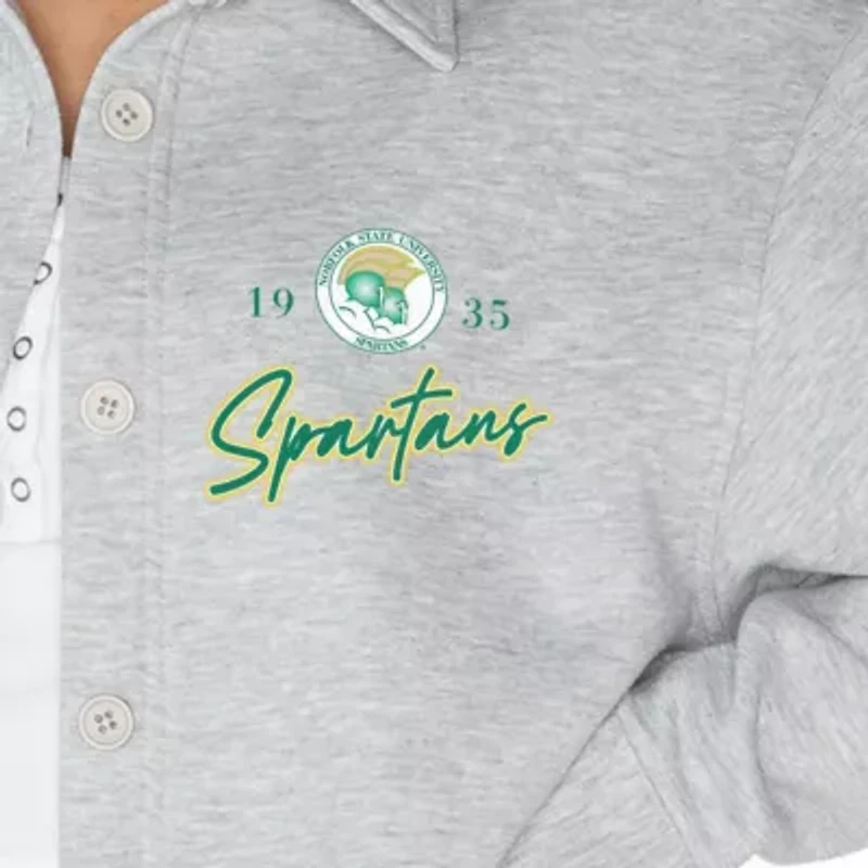 NCAA Norfolk State Spartans Foundation Full-Button Long Sleeve Overshirt