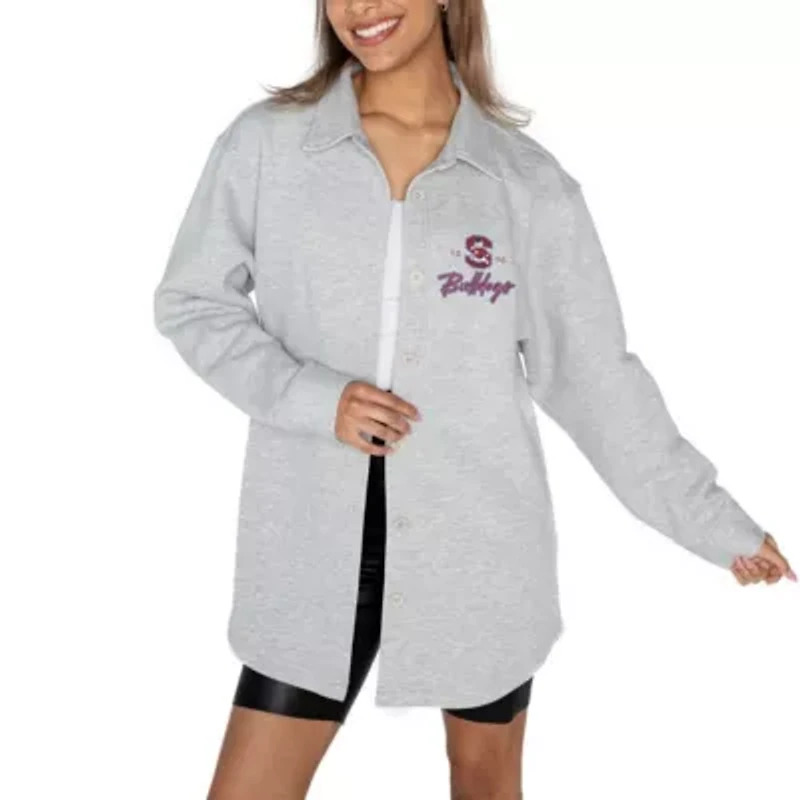 SC State Bulldogs NCAA South Carolina Foundation Full-Button Long Sleeve Overshirt
