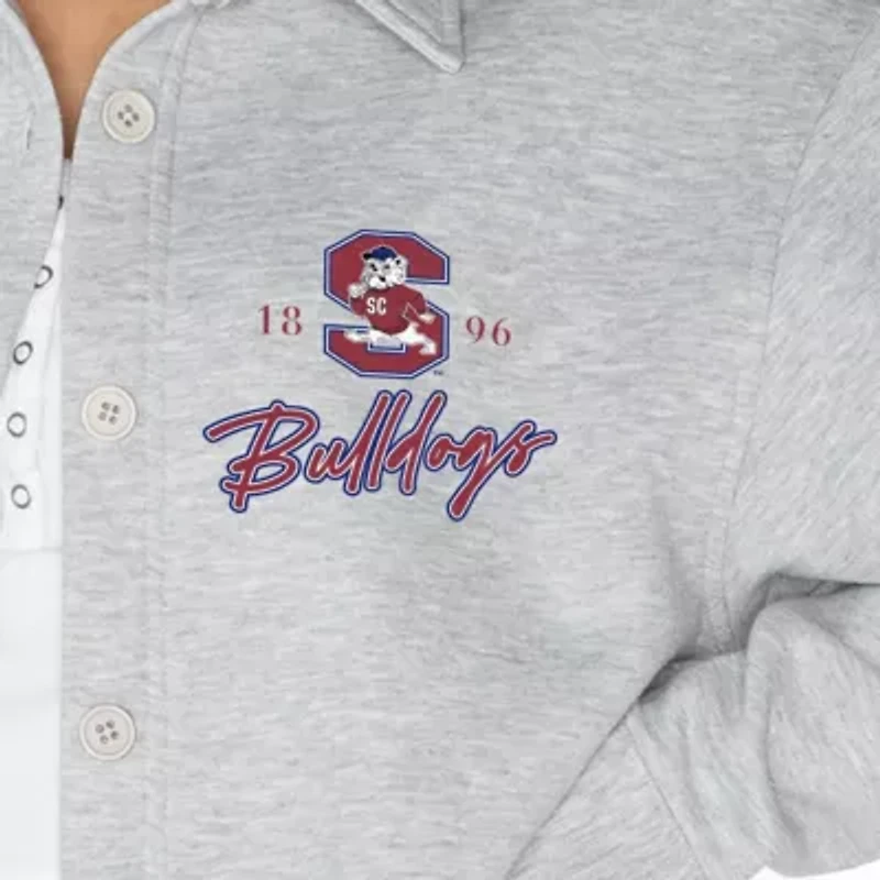 SC State Bulldogs NCAA South Carolina Foundation Full-Button Long Sleeve Overshirt