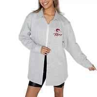 NCAA Winston-Salem State Rams Foundation Full-Button Long Sleeve Overshirt