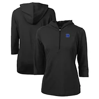 Duke Blue Devils NCAA Virtue Eco Pique Recycled Half-Zip 3/4-Sleeve Hoodie