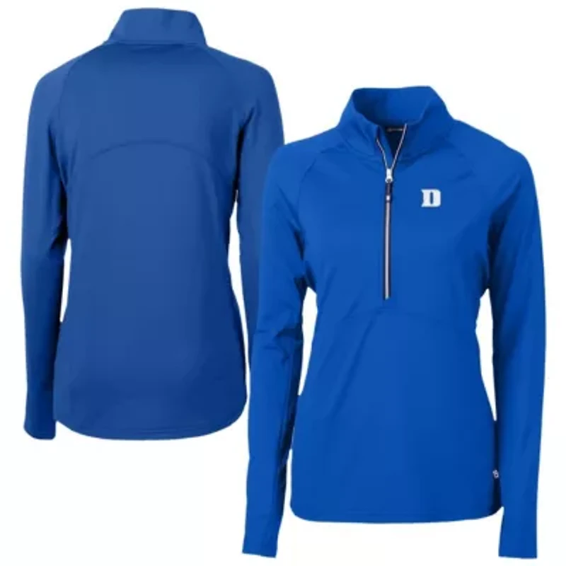 Duke Blue Devils NCAA DryTec Adapt Eco Knit Stretch Recycled Raglan Half-Zip Top