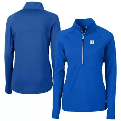 Duke Blue Devils NCAA DryTec Adapt Eco Knit Stretch Recycled Raglan Half-Zip Top