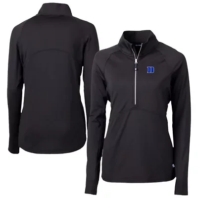Duke Blue Devils NCAA DryTec Adapt Eco Knit Stretch Recycled Raglan Half-Zip Top