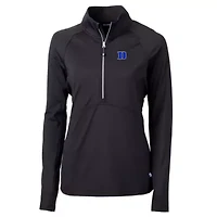 Duke Blue Devils NCAA DryTec Adapt Eco Knit Stretch Recycled Raglan Half-Zip Top