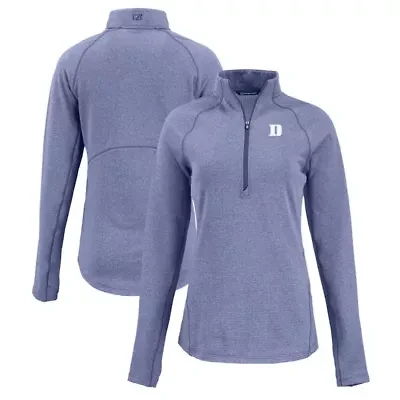 Duke Blue Devils NCAA Peshastin Eco Fleece Recycled Half-Zip Tri-Blend Jacket