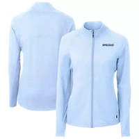 Spelman College Jaguars NCAA Heather Light Adapt Eco Knit Recycled Raglan Full-Zip Top