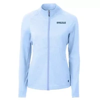 Spelman College Jaguars NCAA Heather Light Adapt Eco Knit Recycled Raglan Full-Zip Top