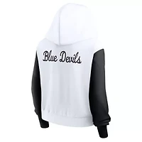 Duke Blue Devils NCAA Nike Cropped Color-Block Script Full-Zip Hoodie