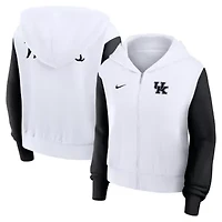 NCAA Nike Kentucky Wildcats Cropped Color-Block Script Full-Zip Hoodie