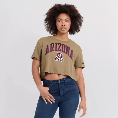 NCAA Nike Arizona Wildcats Athletic Prep Arch Dri-FIT Cropped T-Shirt