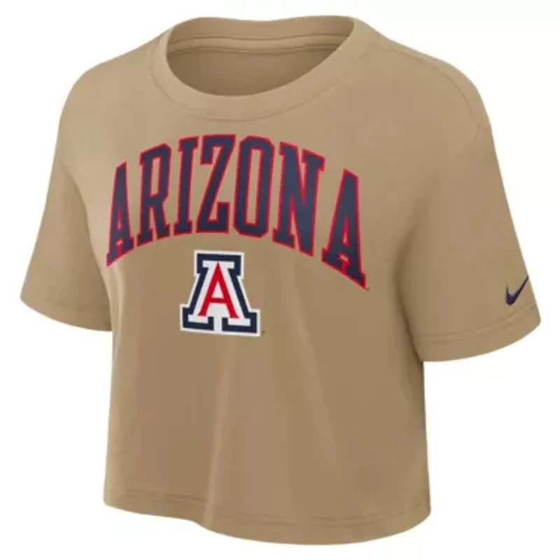 NCAA Nike Arizona Wildcats Athletic Prep Arch Dri-FIT Cropped T-Shirt