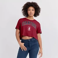 Stanford Cardinal NCAA Nike Athletic Prep Arch Dri-FIT Cropped T-Shirt