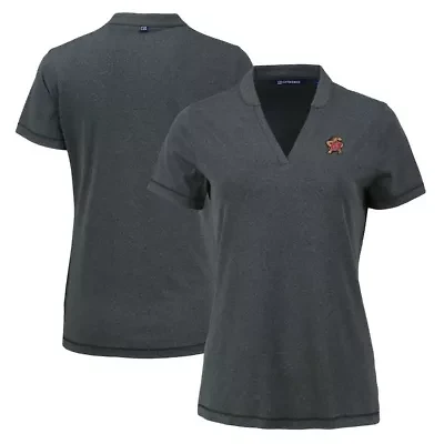 NCAA Maryland Terrapins Forge Blade Collar V-Neck Top