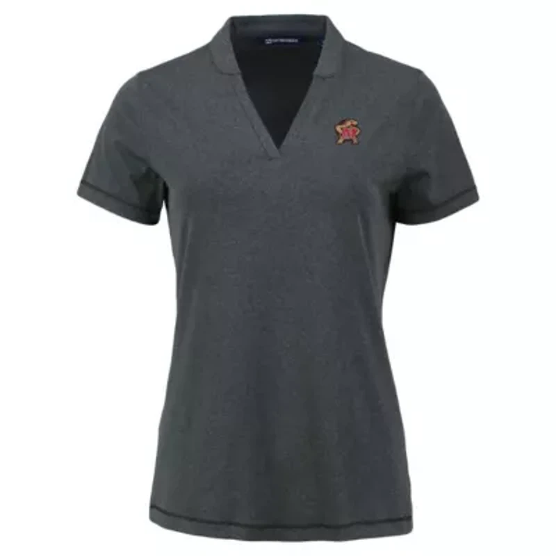 NCAA Maryland Terrapins Forge Blade Collar V-Neck Top