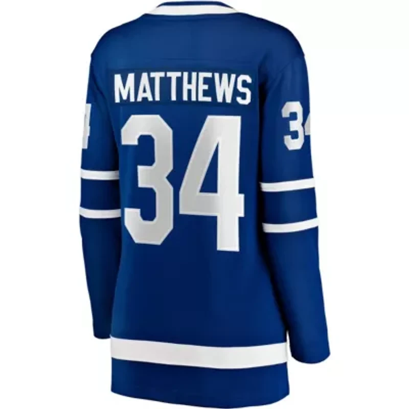 NHL Fanatics Auston Matthews Toronto Maple Leafs Captain Patch Home Breakaway Player Jersey