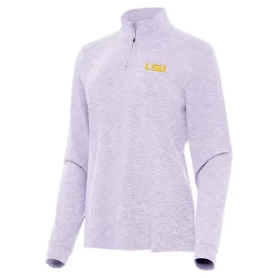 NCAA LSU Tigers Mentor Long Sleeve Quarter-Zip Mock Polo