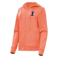 NCAA Heather Illinois Fighting Illini Seeker Full-Zip Hoodie