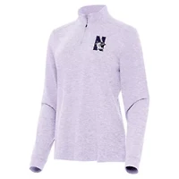 NCAA Northwestern Wildcats Mentor Long Sleeve Quarter-Zip Mock Polo