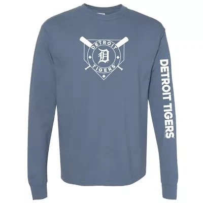 MLB Detroit Tigers Pigment Dye Long Sleeve T-Shirt