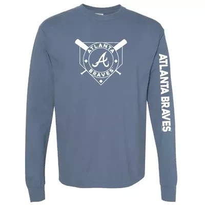 MLB Atlanta Braves Pigment Dye Long Sleeve T-Shirt