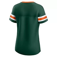 Miami (FL) Hurricanes NCAA Fanatics Iconic Athena Lace-Up T-Shirt
