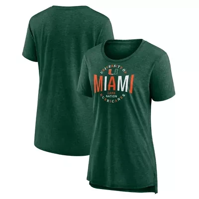 Miami (FL) Hurricanes NCAA Fanatics True Classics Break It Down Tri-Blend T-Shirt