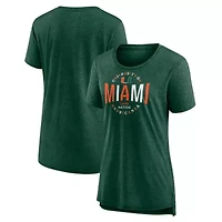 Miami (FL) Hurricanes NCAA Fanatics True Classics Break It Down Tri-Blend T-Shirt