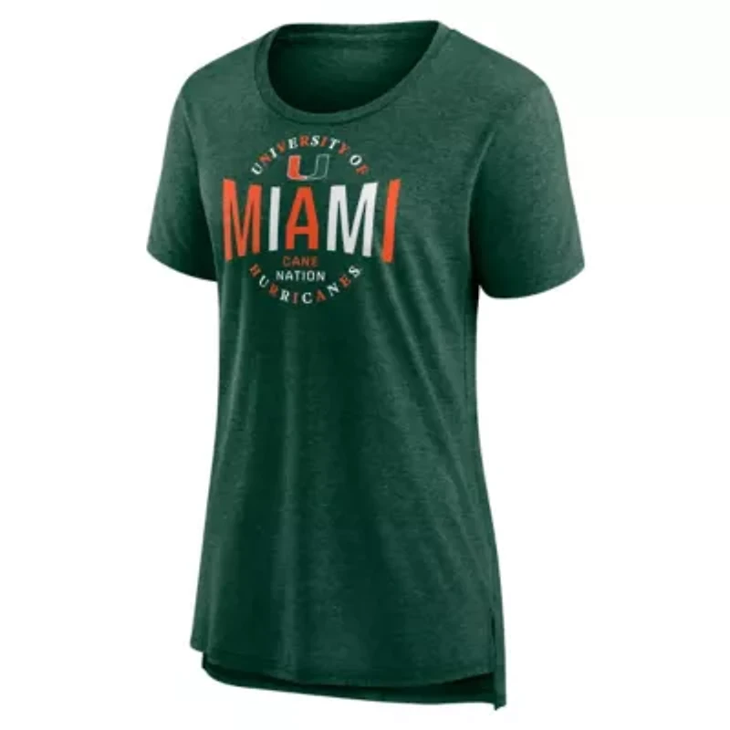 Miami (FL) Hurricanes NCAA Fanatics True Classics Break It Down Tri-Blend T-Shirt