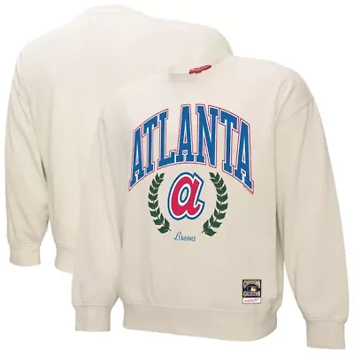 MLB Atlanta Braves Cooperstown Collection Laurel Pullover Sweatshirt