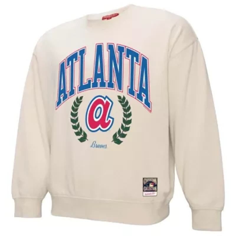 MLB Atlanta Braves Cooperstown Collection Laurel Pullover Sweatshirt