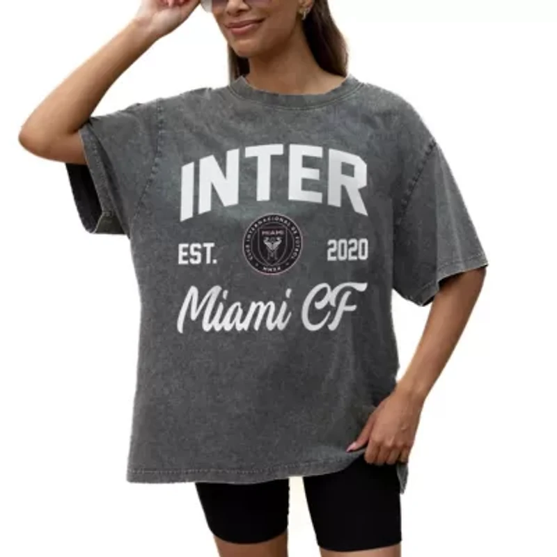 MLS Inter Miami CF Tackle Titan Oversized Snow Wash T-Shirt