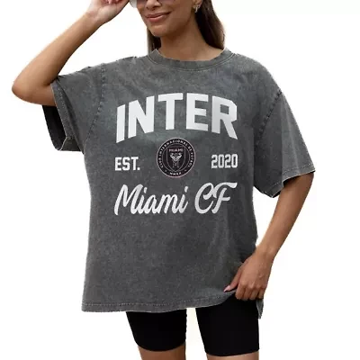 MLS Inter Miami CF Tackle Titan Oversized Snow Wash T-Shirt
