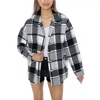 MLS Columbus Crew Fieldside Fun Plaid Button-Up Long Sleeve Overshirt