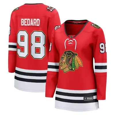 NHL Fanatics Connor Bedard Chicago Blackhawks Centennial Breakaway Player Jersey
