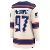 NHL Fanatics Connor McDavid Light Beige Edmonton Oilers Alternate Breakaway Jersey