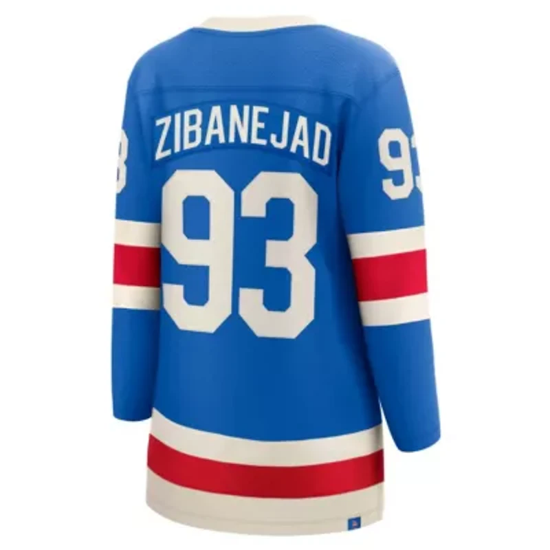 NHL Fanatics Mika Zibanejad New York Rangers Centennial Breakaway Jersey