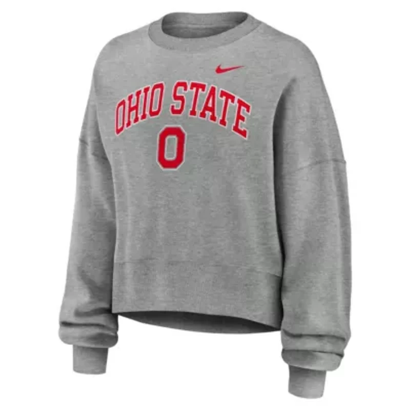 NCAA Nike Ohio State Buckeyes Oversized Phoenix Arch Pullover Sweatshirt